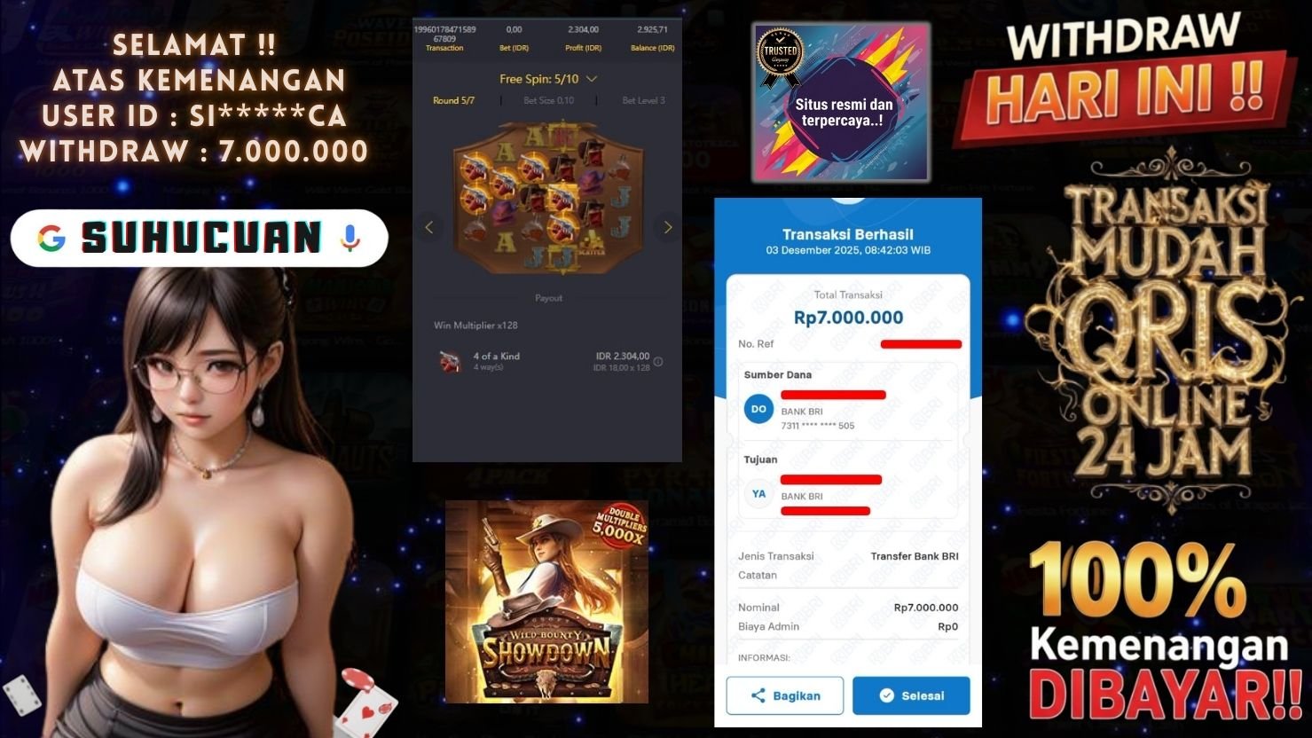 SUHUCUAN JACKPOT SLOT WILD BOUNTY SHOWDOWN